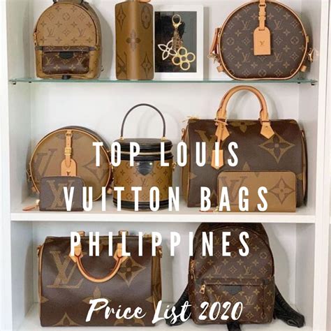 original louis vuitton bags price philippines|Louis Vuitton price list 2022.